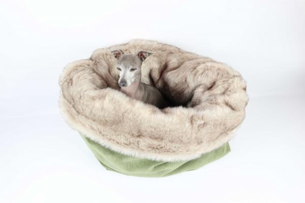 Kuschelhöhle FiouStar Royal Cord Green